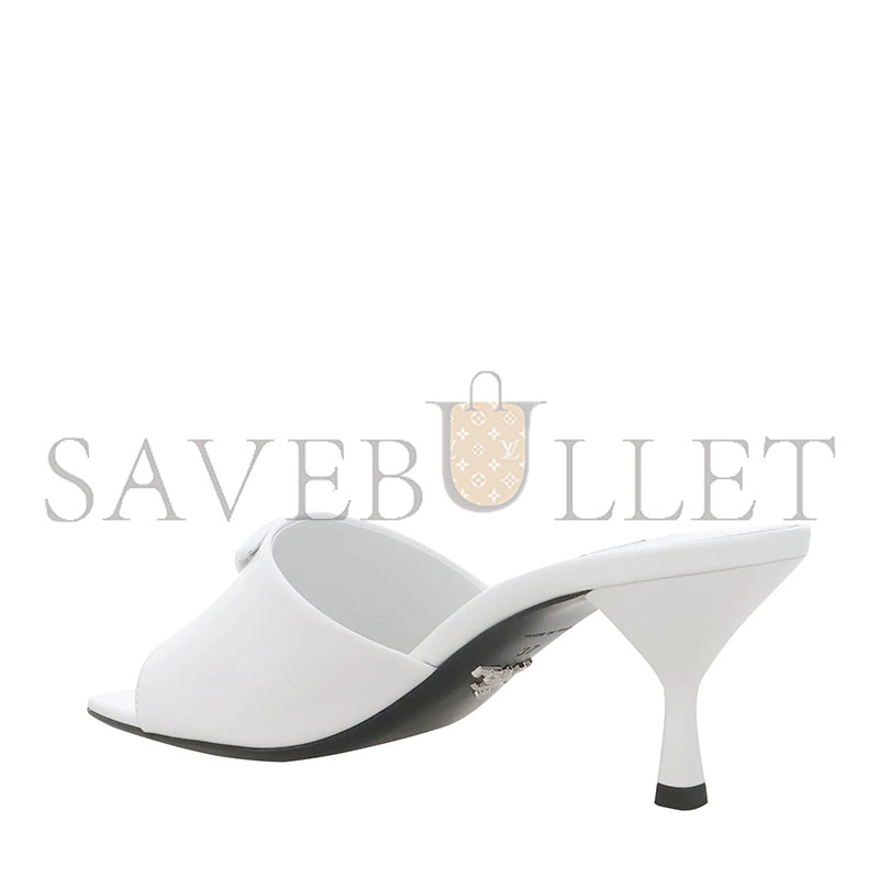 Pra*a womens white logo mules 1xx590